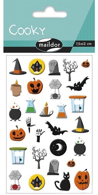 STICKERS COOKY 7,5*12CM HALLOWEEN