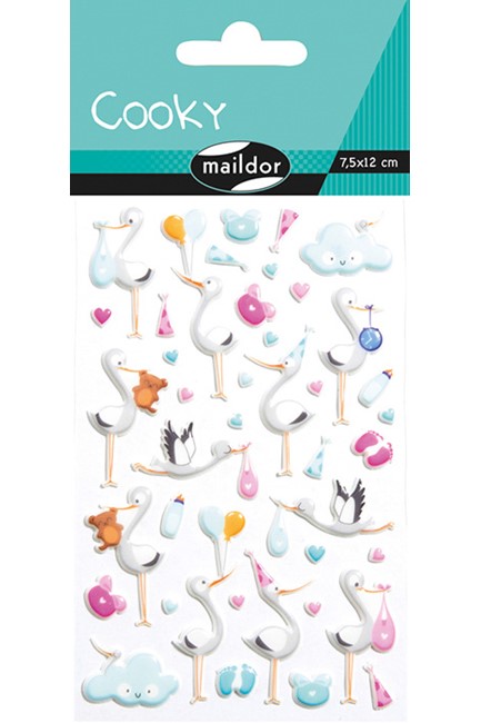 STICKERS COOKY 7,5*12CM.ΓΕΝΝΗΣΗ ΜΩΡΟΥ