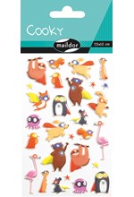 STICKERS COOKY 7,5*12CM.ΖΩΑΚΙΑ SUPER HEROS
