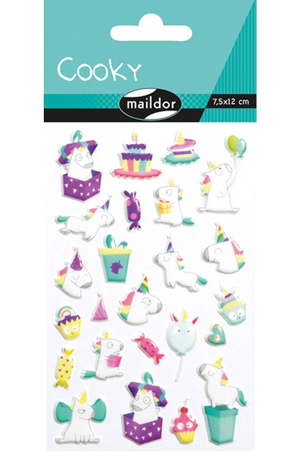 STICKERS COOKY 7,5*12CM.ΜΟΝΟΚΕΡΟΙ ΓΕΝΕΘΛΙΑ