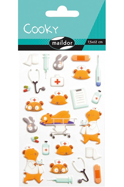 STICKERS COOKY 7,5*12CM.ΝΟΣΟΚΟΜΕΣ