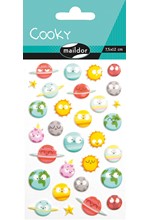 STICKERS COOKY 7,5*12CM.ΠΛΑΝΗΤΕΣ