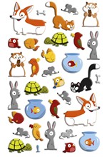 STICKERS COOKY 7,5*12CM ΖΩΑΚΙΑ ΤΟΥ ΚΗΠΟΥ