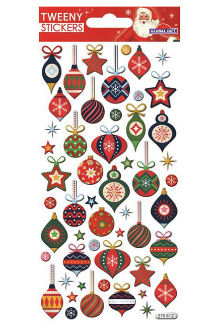 STICKERS XMAS TWEENY 9*17cm.270612 ΜΠΑΛΕΣ ΧΡΩΜΑΤΙΣΤΕΣ