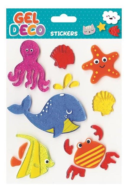 STICKERS GEL 13*17cm.320510 ΘΑΛΑΣΣΙΟΣ ΚΟΣΜΟΣ