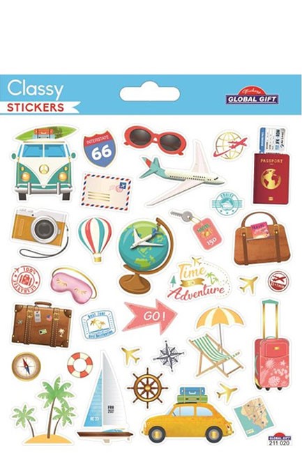 STICKERS CLASSY 15*17cm.211020 ΤΑΞΙΔΙ