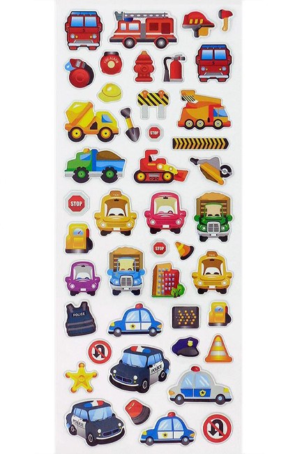 STICKERS FUN 11*31cm.1005 CARS & TRANSPORT