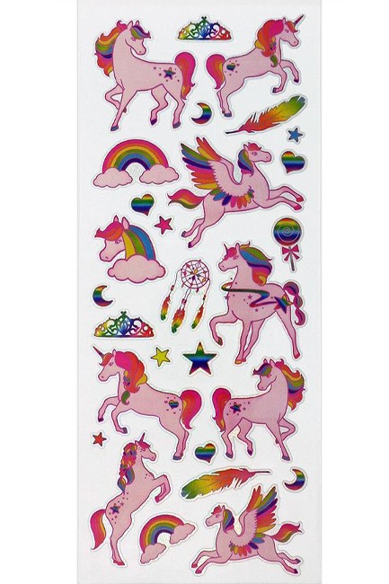 STICKERS FUN 11*31cm.979 UNICORN