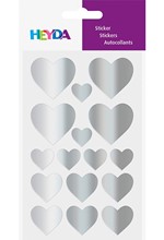 STICKERS HEYDA 10*19cm.ΣΕΤ 4Φ.ΚΑΡΔΙΕΣ ΑΣΗΜΕΝΙΕΣ