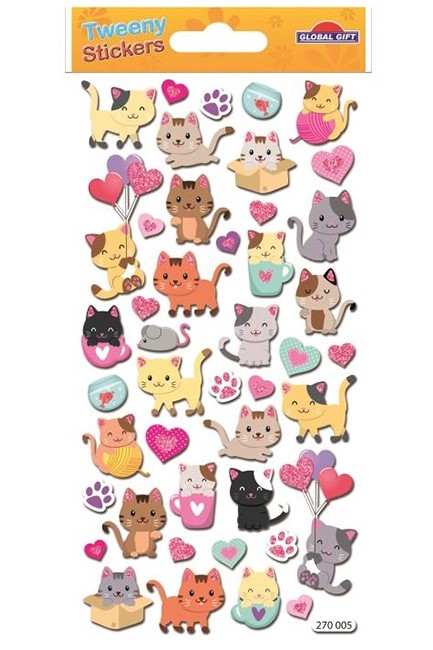 STICKERS TWEENY 9*17cm.270005 ΓΑΤΟΥΛΕΣ