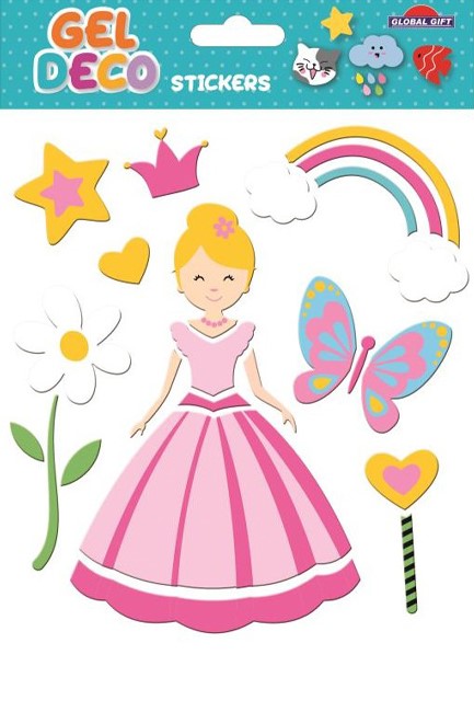 STICKERS GEL 13*17cm.320519 ΠΡΙΓΚΙΠΙΣΣΑ