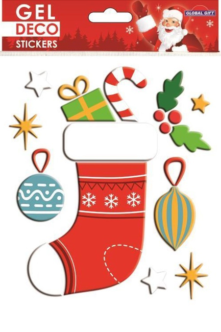 STICKERS XMAS GEL 13*17cm.310511 ΚΑΛΤΣΑ