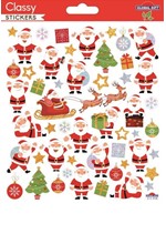 STICKERS XMAS CLASSY 15*17cm.212038 ΑΓΙΟΣ ΒΑΣΙΛΗΣ
