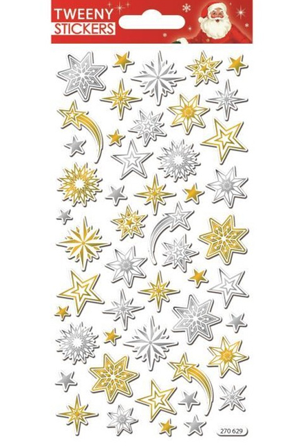 STICKERS XMAS TWEENY 9*17cm.270629 ΑΣΤΕΡΙΑ ΚΑΙ ΝΙΦΑΔΕΣ