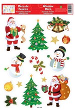 STICKERS XMAS ΤΖΑΜΙΩΝ 20*30cm.W30548 ΑΓΙΟΣ ΒΑΣΙΛΗΣ