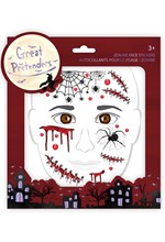 STICKERS ΠΡΟΣΩΠΟΥ GREAT PRETENDERS ZOMBIE