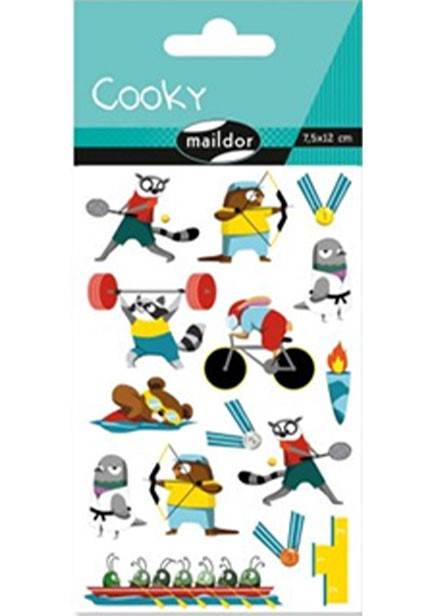 STICKERS COOKY 7,5*12cm.ΟΛΥΜΠΙΑΚΟΙ ΑΓΩΝΕΣ
