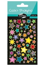STICKERS COOKY 7,5*12cm.ΦΩΣΦΟΡΟΥΧΑ ΑΣΤΕΡΙΑ