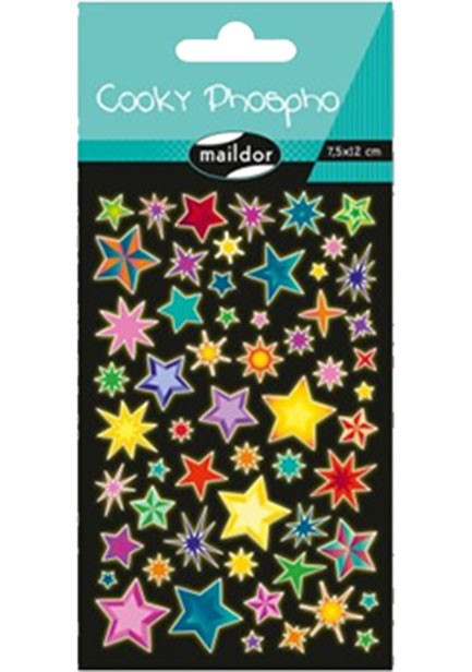 STICKERS COOKY 7,5*12cm.ΦΩΣΦΟΡΟΥΧΑ ΑΣΤΕΡΙΑ