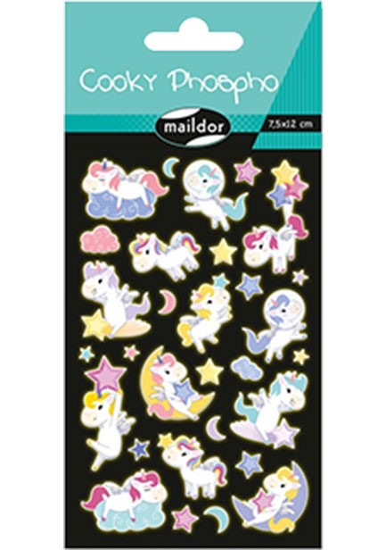 STICKERS COOKY 7,5*12cm.ΦΩΣΦΟΡΟΥΧΟΙ ΜΟΝΟΚΕΡΟΙ