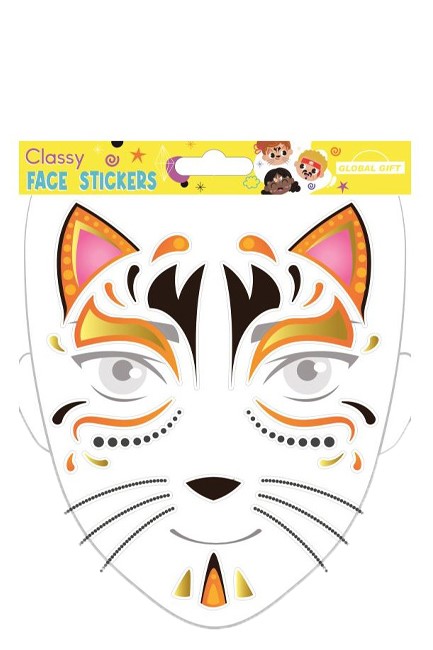 STICKERS ΠΡΟΣΩΠΟΥ CLASSY 15*17cm.211050 ΓΑΤΑ
