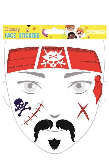 STICKERS ΠΡΟΣΩΠΟΥ CLASSY 15*17cm.211052 ΠΕΙΡΑΤΗΣ