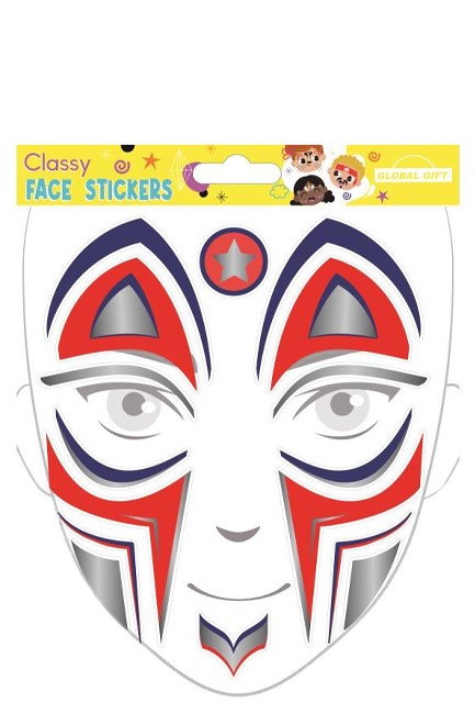 STICKERS ΠΡΟΣΩΠΟΥ CLASSY 15*17cm.211053 SUPER HERO
