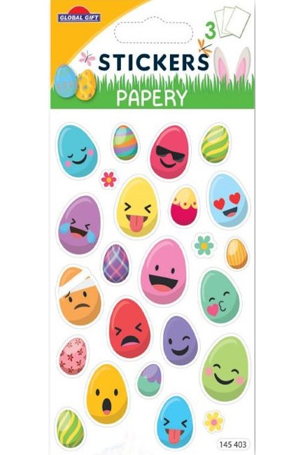 STICKERS EASTER PAPERY 8*13CM.3Φ.145403 ΑΥΓΑ