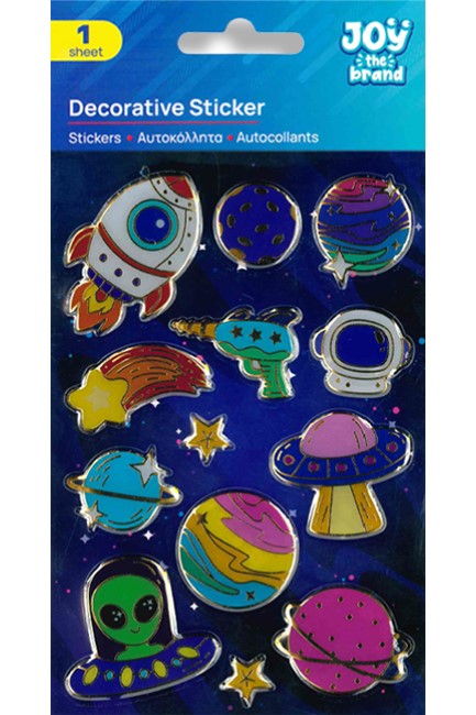 STICKERS JOY 10*15cm.ΔΙΑΣΤΗΜΑ 8002271