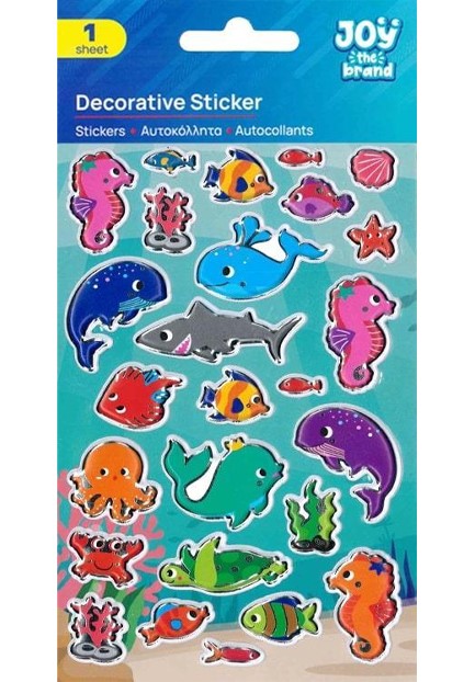 STICKERS JOY 10*15cm.ΒΥΘΟΣ 8002289