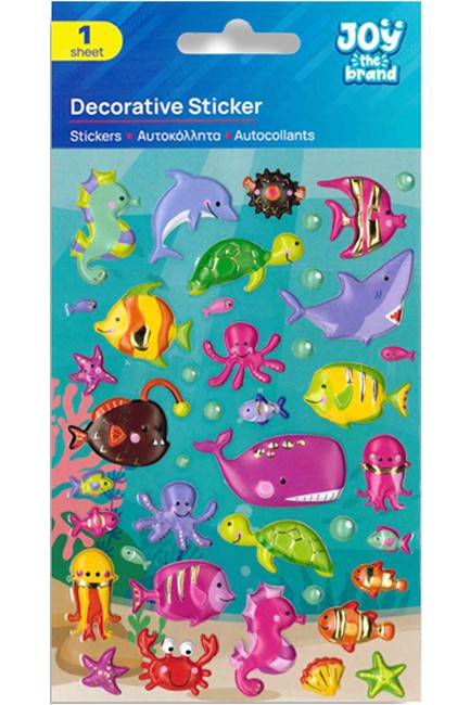 STICKERS JOY 10*15cm.ΒΥΘΟΣ 8002272