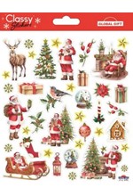 STICKERS XMAS CLASSY 15*17cm.212046 ΑΓΙΟΣ ΒΑΣΙΛΗΣ VINTAGE