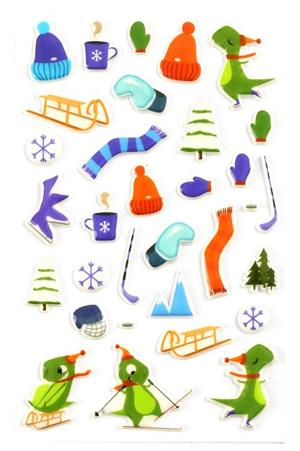 STICKERS COOKY 7,5*12cm.ΧΕΙΜΕΡΙΝΑ ΑΘΛΗΜΑΤΑ