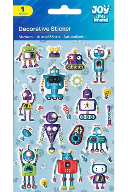 STICKERS JOY 10*15cm.ΡΟΜΠΟΤ