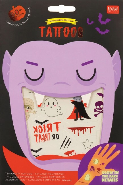 STICKERS TATTOO LEGAMI TTAKIT7 HALLOWEEN GLOW IN THE DARK