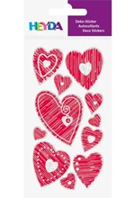 STICKERS HEYDA 3D ΚΑΡΔΙΕΣ 37806-55