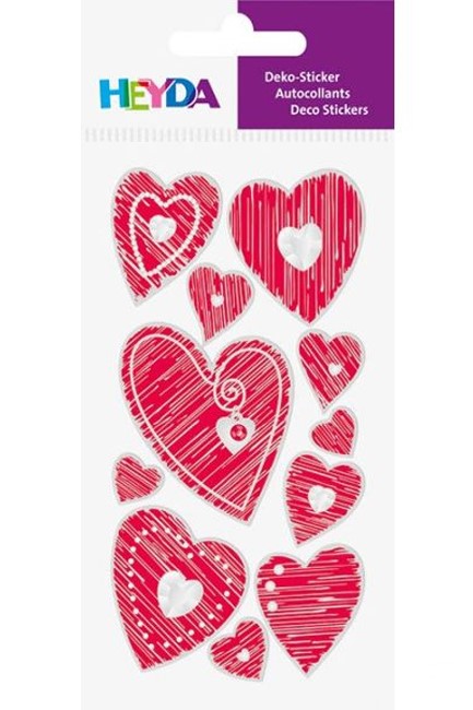 STICKERS HEYDA 3D ΚΑΡΔΙΕΣ 37806-55