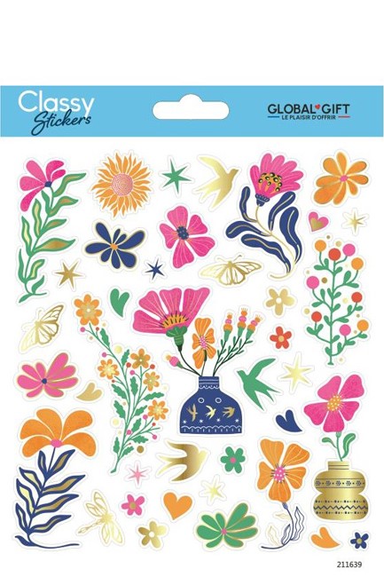 STICKERS CLASSY 15*17CM.211639 ΛΟΥΛΟΥΔΙΑ