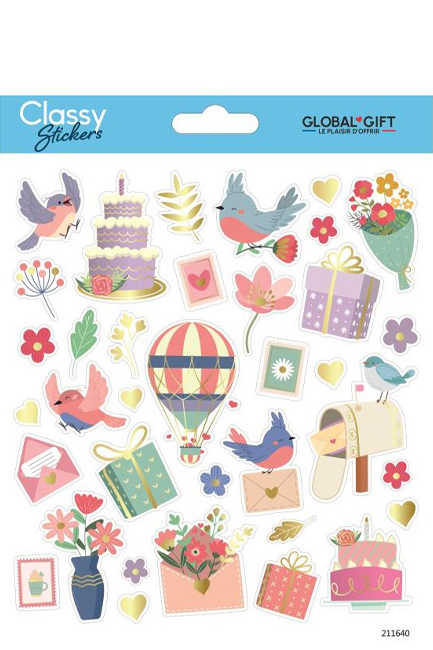 STICKERS CLASSY 15*17CM.211640