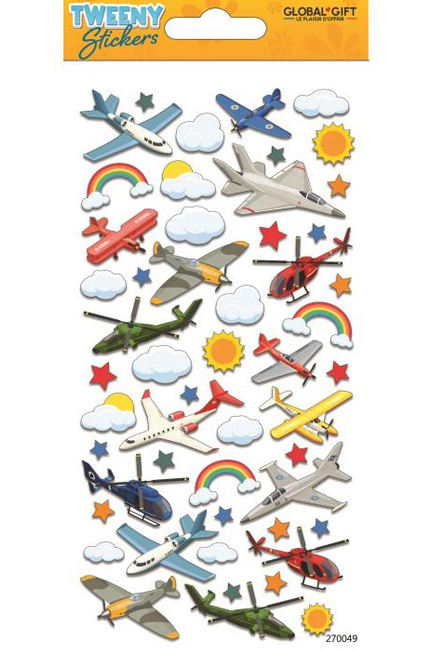 STICKERS TWEENY 9*17CM.270049 ΑΕΡΟΠΛΑΝΑ