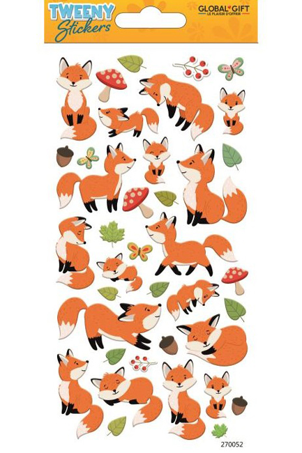 STICKERS TWEENY 9*17CM.270052 ΑΛΕΠΟΥΔΕΣ