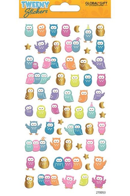 STICKERS TWEENY 9*17CM.270053 ΚΟΥΚΟΥΒΑΓΙΕΣ
