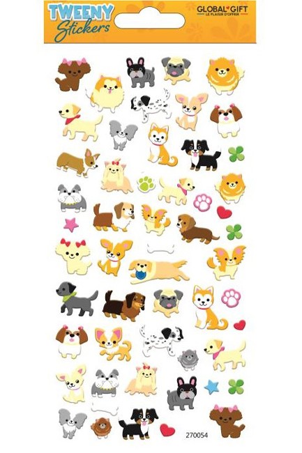 STICKERS TWEENY 9*17CM.270054 ΣΚΥΛΑΚΙΑ