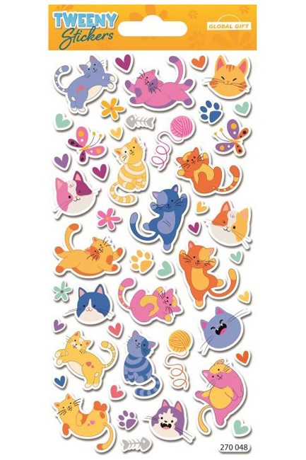 STICKERS TWEENY 9*17cm.270048 ΓΑΤΟΥΛΕΣ