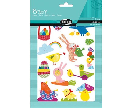 STICKERS EASTER MAILDOR 15*21cm.6φ.BABY