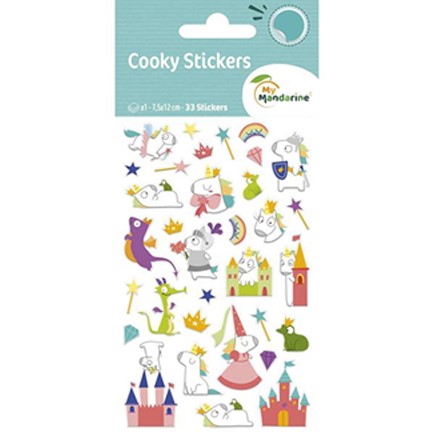STICKERS COOKY 7,5*12cm.FAIRY UNICORN