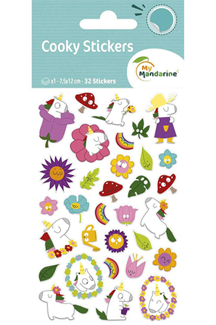 STICKERS COOKY 7,5*12cm.NATURE UNICORN