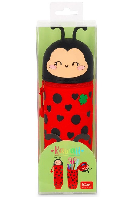 ΚΑΣΕΤΙΝΑ ΜΑΚΡΟΣΤΕΝΗ LEGAMI ΣΙΛΙΚΟΝΗΣ KA0024 KAWAII 2-IN-1 SOFT-LADYBUG
