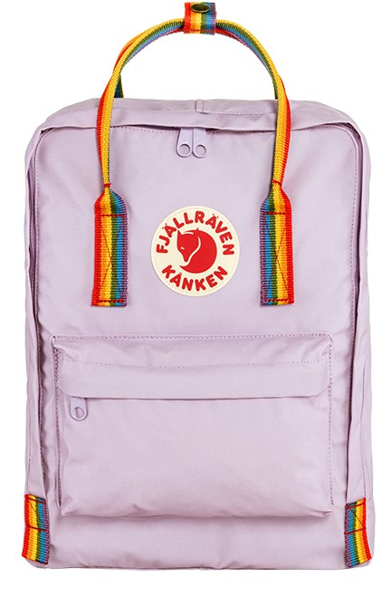 ΤΣΑΝΤΑ ΠΛΑΤΗΣ FJALLRAVEN KANKEN 23620-457-907 PASTEL LAVENDER RAINBOW PATTERN ΜΟΝΟΘΕΣΙΑΚΗ