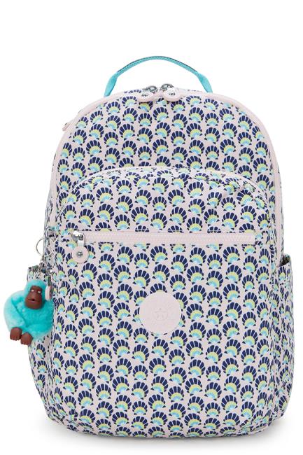 ΤΣΑΝΤΑ ΠΛΑΤΗΣ KIPLING SEOUL I4851-31N GEO SHELL ΜΕ ΘΗΚΗ LAPTOP ΜΟΝΟΘΕΣΙΑΚΗ